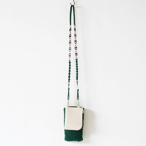 スマホショルダー MACRAME COMBI SMARTPHONE SHOULDER(GREEN) スマホショルダー MACRAME COMBI SMARTPHONE SHOULDER(GREEN)