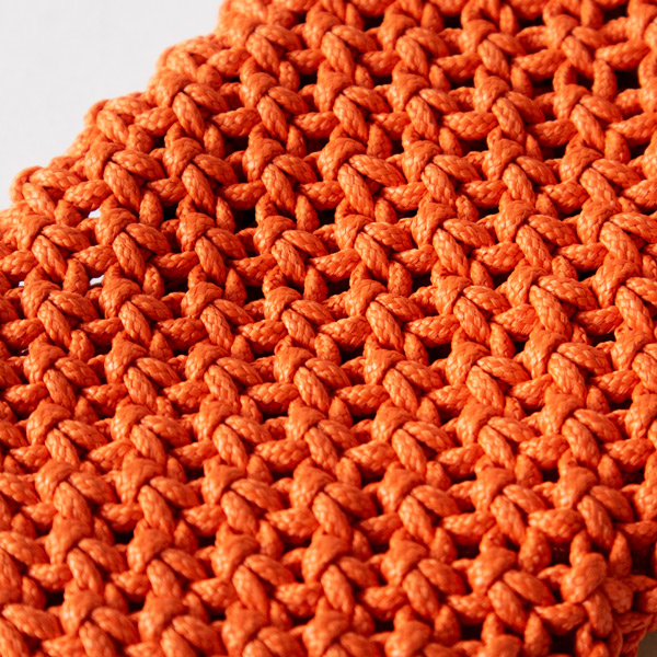 手仕事の温もりを感じるマクラメ編み(ORANGE) 手仕事の温もりを感じるマクラメ編み(ORANGE)