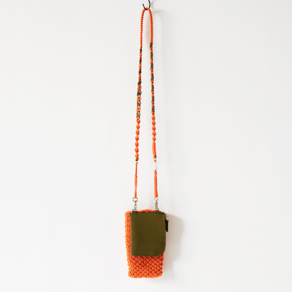 スマホショルダー MACRAME COMBI SMARTPHONE SHOULDER(ORANGE) スマホショルダー MACRAME COMBI SMARTPHONE SHOULDER(ORANGE)