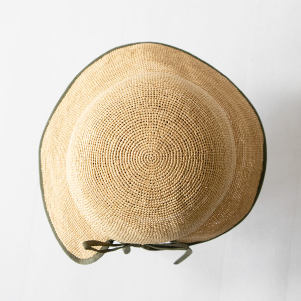ラフィアハット nicolas(KHAKI)