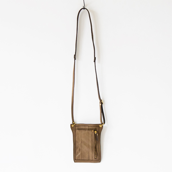 レザーショルダーバッグ SELU-WALLET(OLIVE)