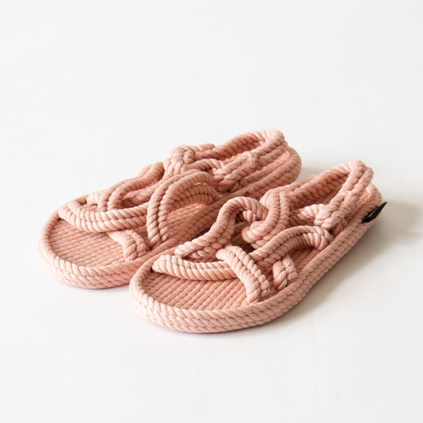 VEGAN ROPE SANDALS BODRUM(Pink)