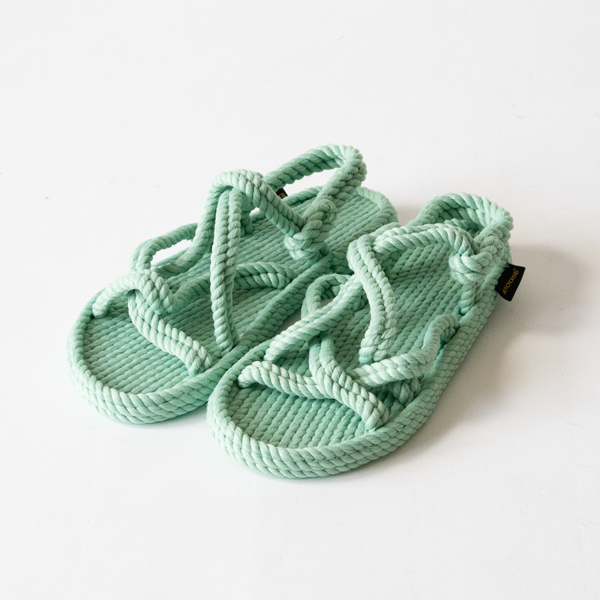 VEGAN ROPE SANDALS BODRUM(Mint)