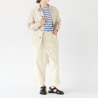 ユニセックス TRADITIONAL WORKER JACKET カバーオール BEIGE／LE