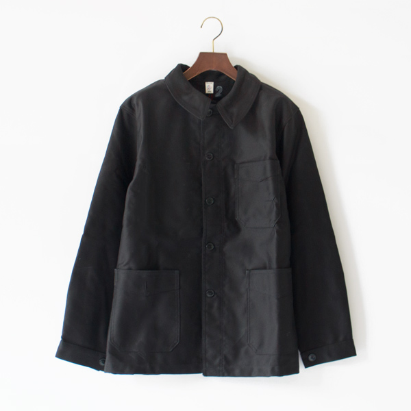 ユニセックス TRADITIONAL WORKER JACKET カバーオール NOIR