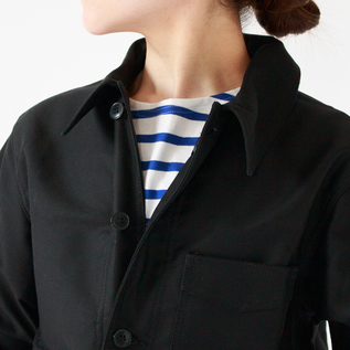 ユニセックス TRADITIONAL WORKER JACKET カバーオール NOIR／LE