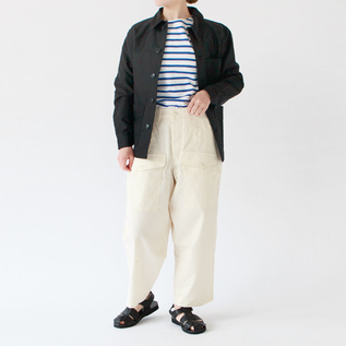 ユニセックス TRADITIONAL WORKER JACKET カバーオール NOIR／LE