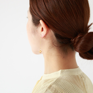 ピアス/イヤリング/ネックレス】キンモクセイ／HARIO Lampwork Factory