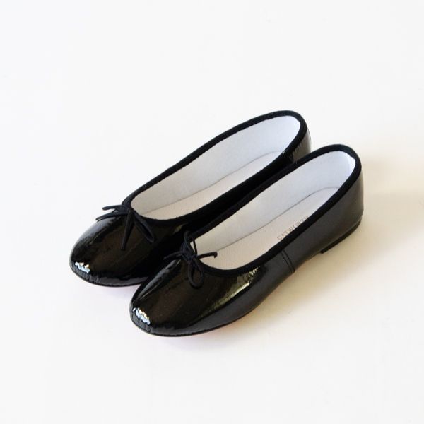 バレエシューズ　Slip on Ballet Shoe patent Black