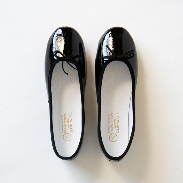 バレエシューズ　Slip on Ballet Shoe patent Black