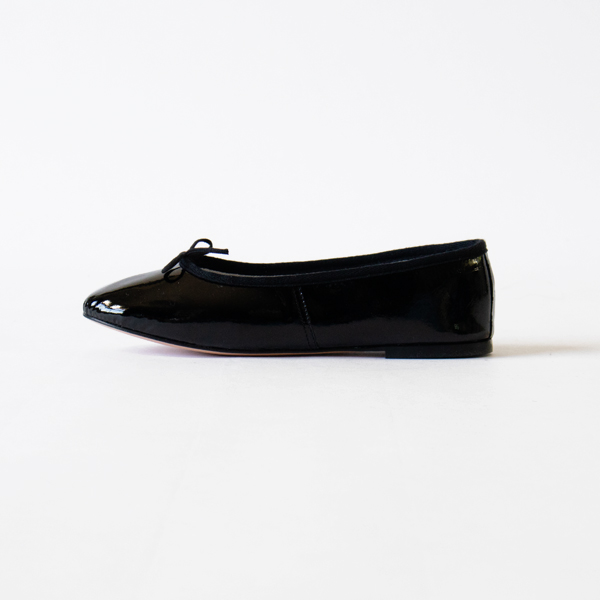 バレエシューズ　Slip on Ballet Shoe patent Black