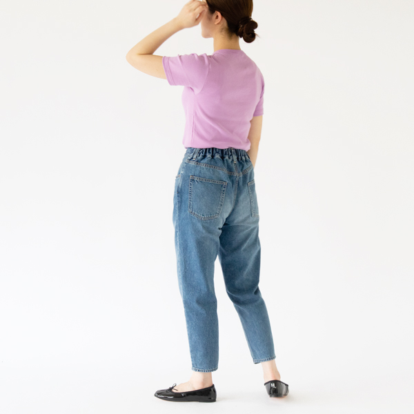 身長162cm 	クルーネックショートスリーブTシャツ	LAVENDER