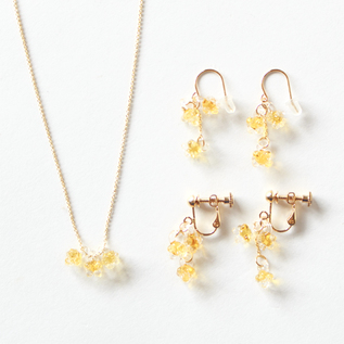 EARRINGS NECKLACE MIMOSA