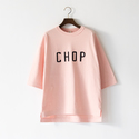 ユニセックス Grace Batting HS Tシャツ Baby Pink 