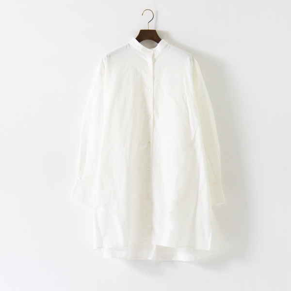 MIDDLE シャツ 先染めタイプライターコットン(WHT) MIDDLE シャツ 先染めタイプライターコットン(WHT)