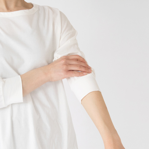 涼しげな七分袖(身長162cm・WHITE)
