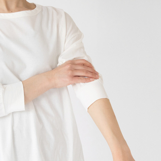 涼しげな七分袖(身長162cm・WHITE) 涼しげな七分袖(身長162cm・WHITE)