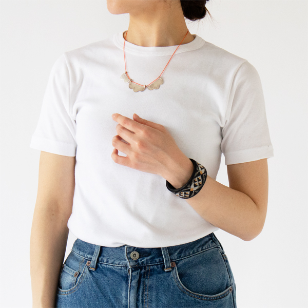 身長162cm クルーネックショートスリーブTシャツ	BIANCO