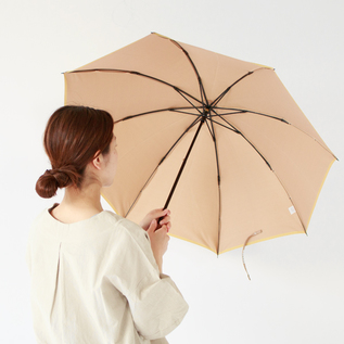 甲州織 晴雨兼用折りたたみ傘 かさね (マスタード/ベージュ) 甲州織 晴雨兼用折りたたみ傘 かさね (マスタード/ベージュ)