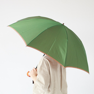 甲州織 晴雨兼用折りたたみ傘 かさね (グリーン/キャメル) 甲州織 晴雨兼用折りたたみ傘 かさね (グリーン/キャメル)