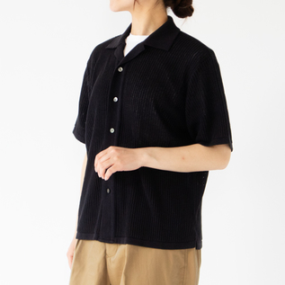 トップス yonetomi 25ss COTTON SUKASHI KNIT SHIRT Yonetomi COTTON SUKASHI KNIT SHIRT -UNISEX – Friday