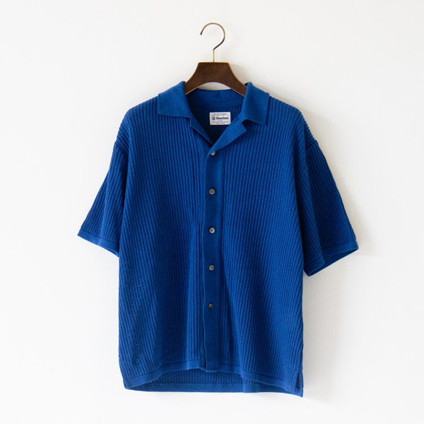 COTTON SUKASHI 半袖ニットシャツ／YONETOMI NEW BASIC（ヨネトミ