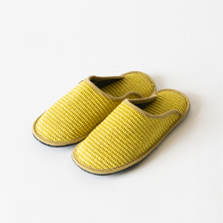 SLIPPERS STELLA RAFIA LIME