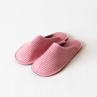 SLIPPERS STELLA RAFIA ROSA