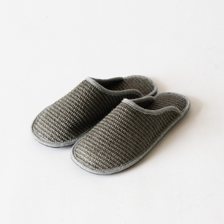 SLIPPERS STELLA RAFIA GRIGIO
