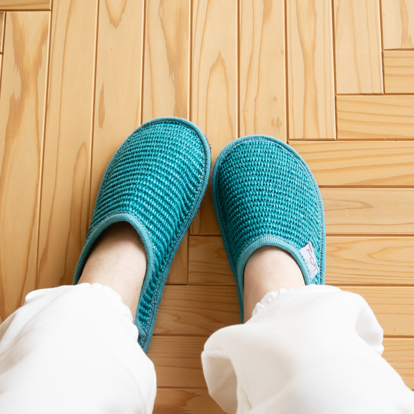 スリッパ STELLA RAFIA TURCHESE