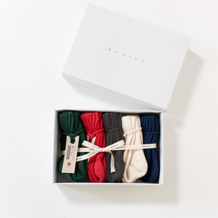 履くタオルソックス5足ギフトセット／kontex(コンテックス)｜愛着を
