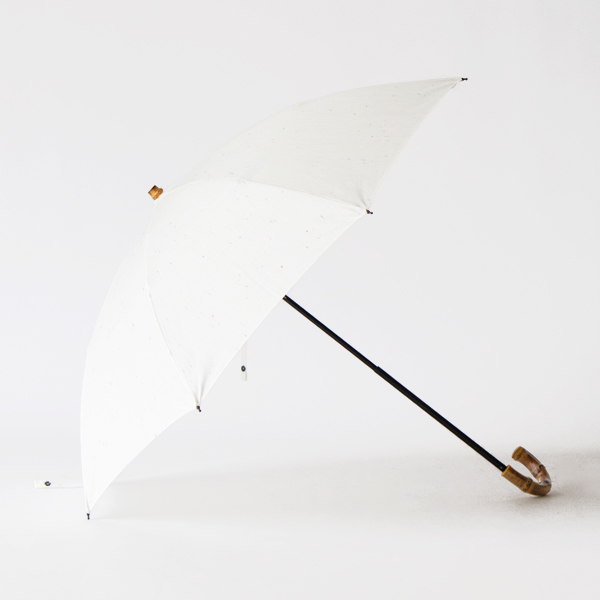 別注WHITE晴雨兼用折りたたみ傘 シャンブレー 別注WHITE晴雨兼用折りたたみ傘 シャンブレー