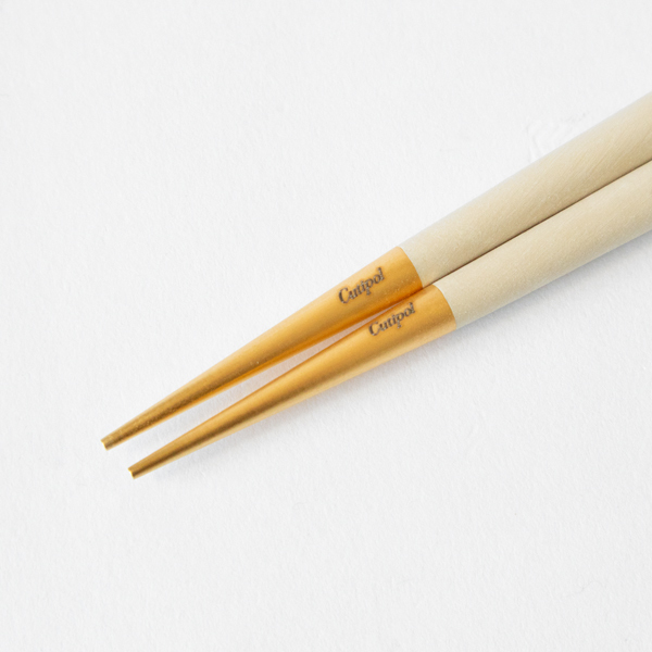 Cutipol（クチポール）GOA箸 箸置 ブルー＆ゴールド 正規品　2セット GOA お箸2膳セット／Cutipol（クチポール）｜愛着を持ってずっと使い