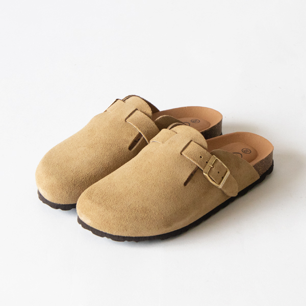 スエードコルクソールクロッグ BEIGE