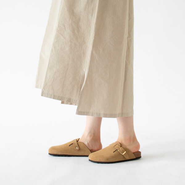 スエードコルクソールクロッグ BEIGE