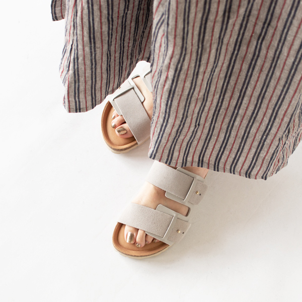 スエードコルクソールサンダル BEIGE