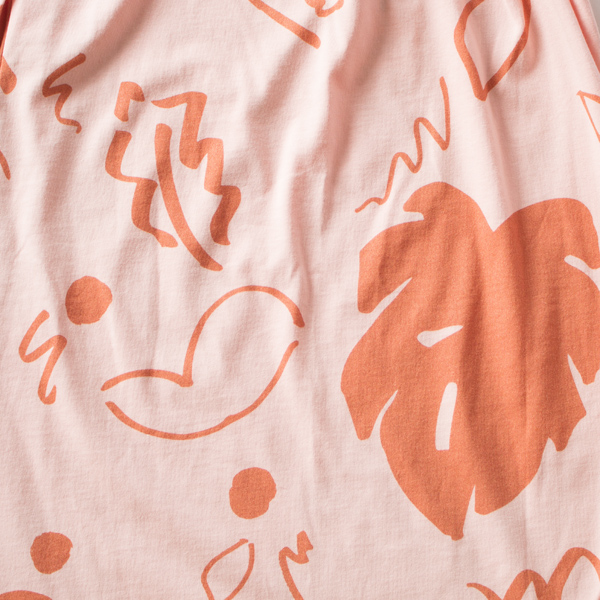 夏らしい爽やかな柄(CORAL&TERRACOTTA)