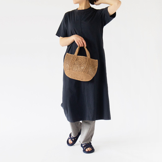 オーガニックコットン微強撚天竺 ロングワンピース／ZUTTO（ズット