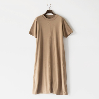 オーガニックコットン微強撚天竺 ロングワンピース／ZUTTO（ズット