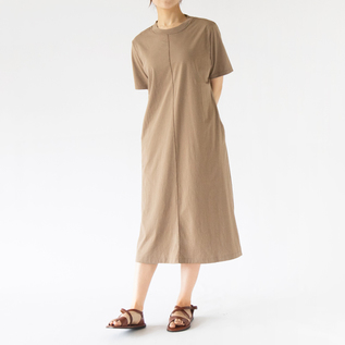 オーガニックコットン微強撚天竺 ロングワンピース／ZUTTO（ズット