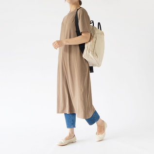 オーガニックコットン微強撚天竺 ロングワンピース／ZUTTO（ズット