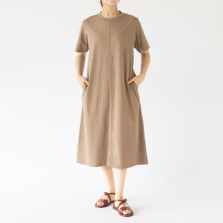オーガニックコットン微強撚天竺 ロングワンピース／ZUTTO（ズット