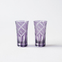 CLOISONNE STAR PATTERN SIP BEER PAIR