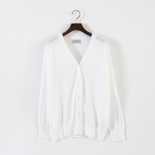 カーディガン V-neck Long sleeved Cardigan S4479 (WHITE/M)