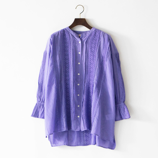 ピンタックブラウス LAVENDER ピンタックブラウス LAVENDER