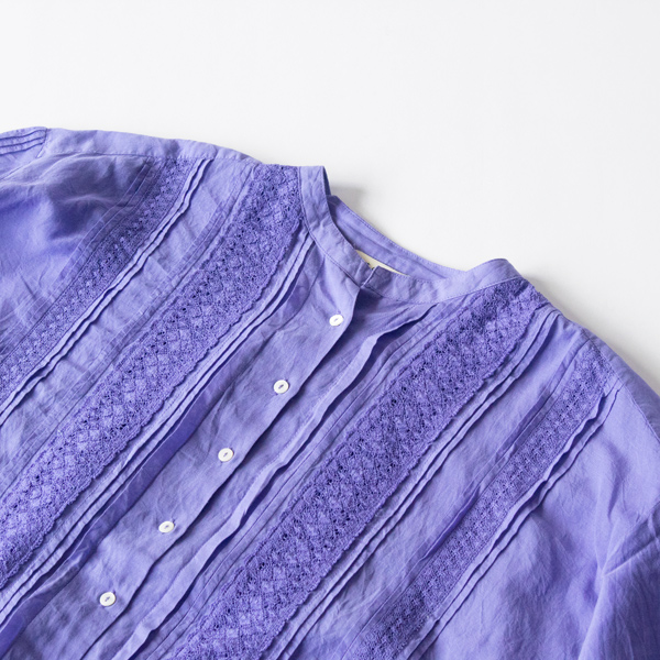 ピンタックブラウス LAVENDER ピンタックブラウス LAVENDER