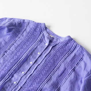 ピンタックブラウス LAVENDER ピンタックブラウス LAVENDER