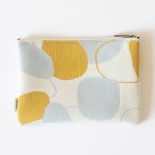 KNIT COSMETIC BAG STONE
