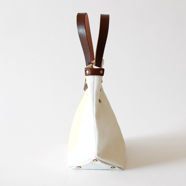 トートバッグ(S) PINE 9号 SCCP001（MILK/WHITE×BROWN）