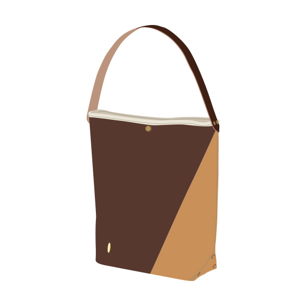 ワンハンドルショルダー(S) PINE 9号 SCCP004（CHOCOLATE/CAFE AU LAIT×BROWN）